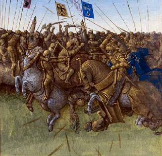 Victoire de Louis III et Carloman II sur les Vikings en 879 - Par Jean Fouquet -XVe s.
